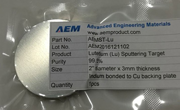 Lutetium (Lu) Sputtering Targets